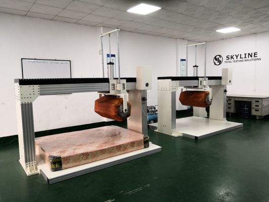 ASTM F1566 / EN1957 Máy kiểm tra máy cuộn nệm hộp Innerspring với phép đo giảm chiều cao